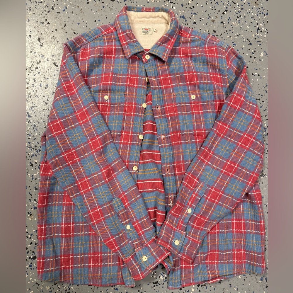 Faherty Surf Flannel XL
